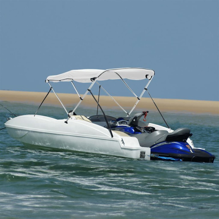 Τέντα Σκάφους με 3 Αψίδες Τοιχώματα 183x(154-167)x137 εκ. 94815