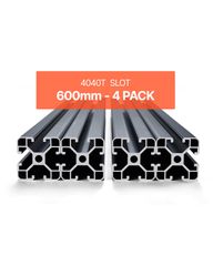 VEVOR 4PCS 23,6 in (600 mm) T Slot 4040 Aluminium Extrusion Anodized Linear Rail