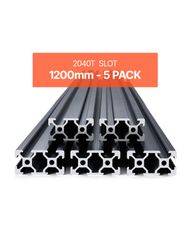 VEVOR 5 τεμάχια 47,2 ίντσες (1200 mm) Τ υποδοχή 2040 αλουμινίου με ανοδιωμένη γραμμική ράγα εξώθησης
