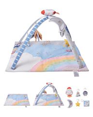 VEVOR Baby Play Gym Mat Tummy Time Activity Mat με 6 Sensory Toy 35,0" x 35,0