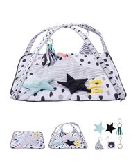 VEVOR Baby Play Gym Mat Tummy Time Activity Mat με 6 Sensory Toy 34,4" x 34,4