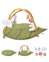 VEVOR Baby Play Gym Mat Tummy Time Activity Mat με 6 Sensory Toy 42,9" x 33,5