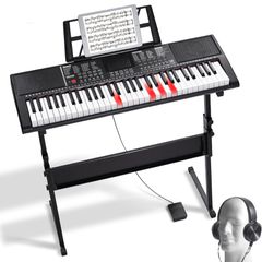 VEVOR 61 Key Digital Keyboard Piano Electric Φορητό με ρυθμιζόμενη βάση