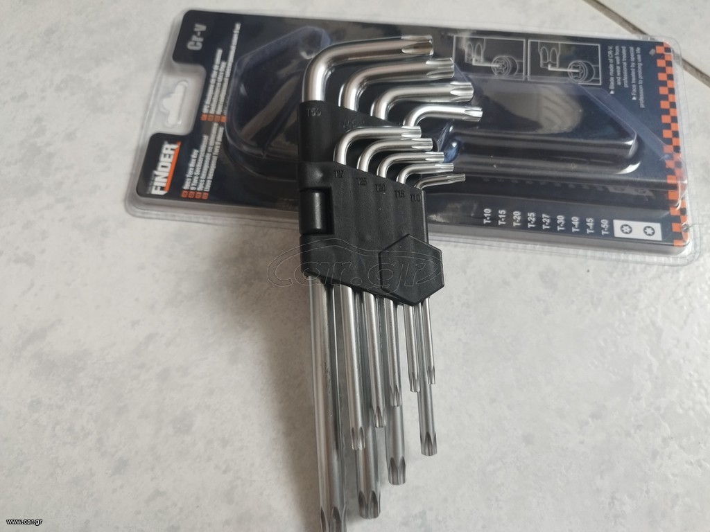 Σετ Κλειδιά Torx σε Σχήμα L 9 τεμ.