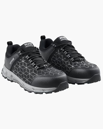 Παπούτσια VEVOR Steel Toe για άντρες US size 11.5 Αθλητικά παπούτσια εργασίας Μαύρα
