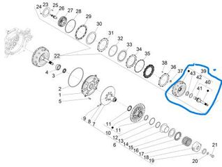 ΚΑΜΠΑΝΑ ΔΙΣΚΩΝ ΜΕ ΑΞΟΝΑ -1A002805- PIAGGIO BEVERLY 400 '2021  OR