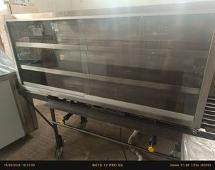 Ποτηριερα με τζάμια 160x30x70