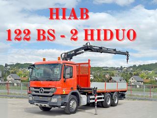 Γερανοί - Φορτηγά Με Γερανό Mercedes-Benz 2013 ACTROS 2636 *HIAB 122 BS-2 HIDUO + ​​ΡΑΔΙΟ / 6x4 * TOP