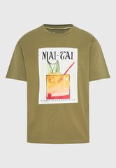 Funky Buddha Ανδρικό Relaxed fit t-shirt με photographic τύπωμα FBM011-066-04