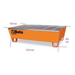 Beta Steel Drum Stand (Transportable) For Storing 2 Drums (200 Litres Each)