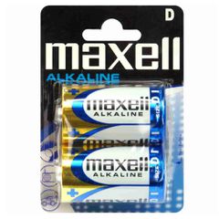 Maxell LR20 / D Alkaline Αλκαλικές Μπαταρίες 1.5V - 2 τμχ