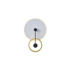 ΦΩΤΙΣΤΙΚΟ TOIXOY ΜΕΤΑΛΛIKO LED 15W 3000K 1000Lm 280x400x70mm ΧΡΥΣΟ ARTE ILLUMINA O CLOCK