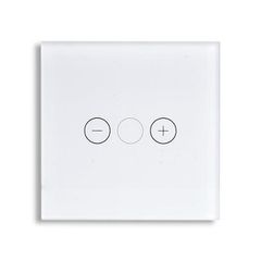 ΓΥΑΛΙΝΟ ΠΑΝΕΛ DIMMER ΑΦΗΣ ΑΣΠΡΟ ΧΡΩΜΑ