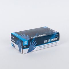 ΓΑΝΤΙΑ ΒΙΝΥΛΙΟΥ ΜΙΑΣ ΧΡΗΣΗΣ ΧΩΡΙΣ ΠΟΥΔΡΑ ΜΠΛΕ ΜΕΓΕΘΟΣ LARGE 100ΤΕΜ