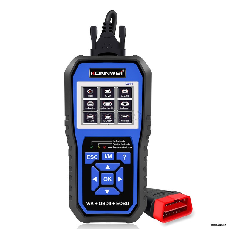 Konnwei KW450 V/A OBDII Διαγνωστικό επαγγελματικό για VW-GROUP FULL SYSTEM ai AUDI-VW