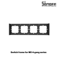 Πλαίσιο διακόπτη 4 Θέσεων Sonoff Switchman M5 σε μαύρο χρώμα με διάσταση L29.9xW8.6xH1.48cm