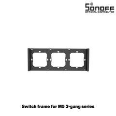 Πλαίσιο τριπλό διακόπτη Sonoff SwitchMan μαύρο χρώμα με διάσταση L22.8xW8.6x H1.48cm