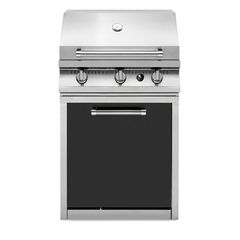 Μονάδα BBQ 70cm με ντουλάπι μαύρο SWING G7BS-3C-AN Steel