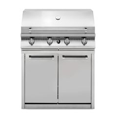Μονάδα BBQ 90cm με δύο πορτάκια inox SWING G9BS-4C-SS Steel