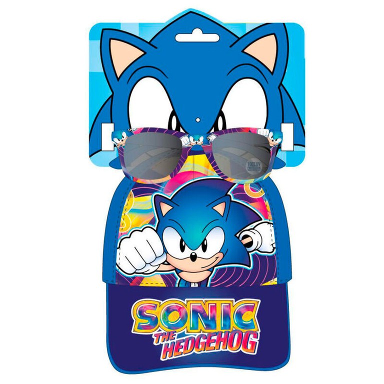 Sonic the Hedgehog set cap + sunglasses