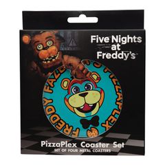 FIVE NIGHTS AT FREDDDY'S - 4 Embossed Metal Coasters-thumb-2