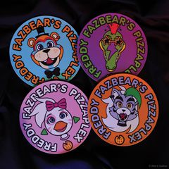 FIVE NIGHTS AT FREDDDY'S - 4 Embossed Metal Coasters-thumb-1