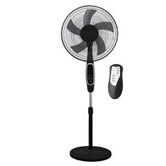 LINEME® ΑΝΕΜΙΣΤΗΡΑΣ ΟΡΘΟΣΤΑΤΗ 18"& ΤΗΛ/ΣΜΟ ΜΑΥΡΟ 02-00189