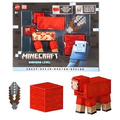 Minecraft - Diamond Level Sheep Action Figure & 3 Accessories (JCV22) / Toys