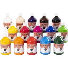 A-Color - Acrylic Paint - Glossy - 15 x 500ml (32000) / Toys