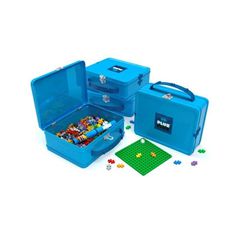 Plus-Plus - Suitcase Metal blue, 600 pc / Toys