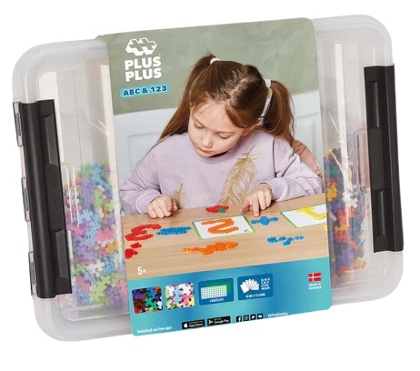 Plus-Plus - ABC & 123 Storage Box / 2000 pcs ( 3923 ) / Toys