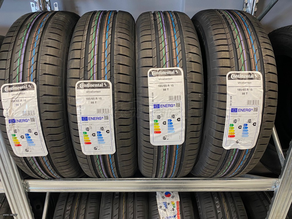 185/65/15 Continental UltraContact 88 T Καινούργια με τοποθέτηση