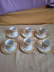Σετ με φλιτζάνια του καφε Jewel Platinum porcelain