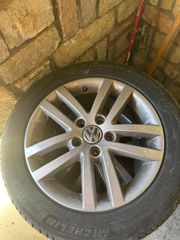 Ζαντες golf 6 γνήσιες 5*112 μαζι με λαστιχα