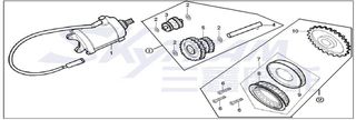 SET ΓΡΑΝΑΖΙ ΒΟΛΑΝ & FREE WHEEL RAPTOR 250cc