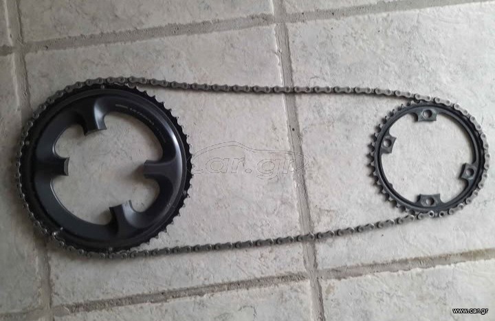 Δίσκοι 52/36 shimano ulegra 6800 + αλυσίδα.
