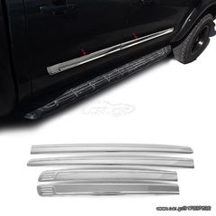 ΕΤΟΙΜΟΠΑΡΑΔΟΤΟ ΣΕΤ 4Χ ΝΙΚΕΛ ΔΙΑΚΟΣΜΗΤΙΚΑ ΠΛΑΙΝΑ ΠΟΡΤΩΝ "ANΟΞΕΙΔΩΤΑ" ΓΙΑ FORD RANGER T6/T7 (2012-2021)