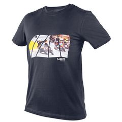 NEO TOOLS T-Shirt μπλούζα εργασίας Σκούρο Μπλε 81-681