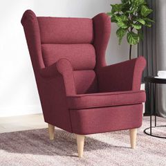 πολυθρόνα Wine Red 74x84x100 cm Ύφασμα 4016898