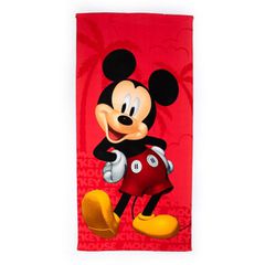 Dimcol Παιδική Πετσέτα Θαλάσσης Quick Dry Microfiber Disney Home Mickey Red
