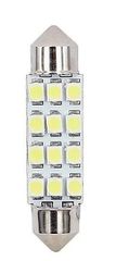 LED Σωληνωτό 44mm με 12 5050 SMD Λευκό φως 12V Κωδικός XF560..SoundStreet....