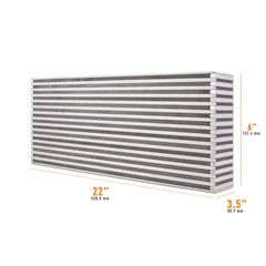 Mishimoto MMUIC-09 Universal Air-to-Air Race Intercooler Core 22.00" x 6.00" x 3.50"