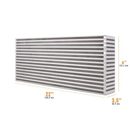 Mishimoto MMUIC-09 Universal Air-to-Air Race Intercooler Core 22.00" x 6.00" x 3.50"