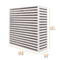 Mishimoto MMUIC-20 Universal Air-to-Air Race Intercooler Core 12.80" x 7.90" x 3.50"