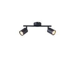 ΣΠΟΤ ΜΕΤΑΛΛΙΚΟ ΔΙΦΩΤΟ 2XGU10 Max 7W 300X80X155mm ΜΑΥΡΟ ARTE ILLUMINA OLYMP