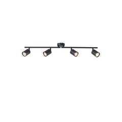 ΣΠΟΤ ΜΕΤΑΛΛΙΚΟ 4ΦΩΤΟ 4XGU10  Max 7W 790X80X165mm ΜΑΥΡΟ ARTE ILLUMINA OLYMP