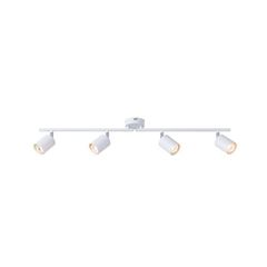 ΣΠΟΤ ΜΕΤΑΛΛΙΚΟ 4ΦΩΤΟ 4XGU10 Max 7W  790X80X165mm ΛΕΥΚΟ ARTE ILLUMINA OLYMP