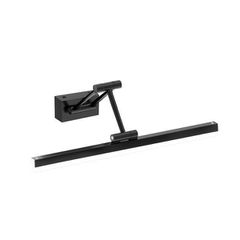 ΦΩΤΙΣΤΙΚΟ ΜΠΑΝΙΟΥ ΑΛΟΥΜΙΝIΟ 14W 3CCT 400mm(βάση 80X40mm) IP44 ΜΑΥΡΟ ARTE ILLUMINA LANO