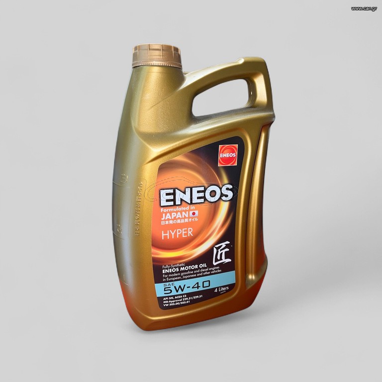 Eneos Hyper 5W-40 Λάδι Αυτοκινήτου 4lt