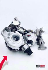 Billet Wheel GTD1756VRK Hybrid Turbo Upgrade vacuum converted with a welded 1.9/2.0 TDI Manifold